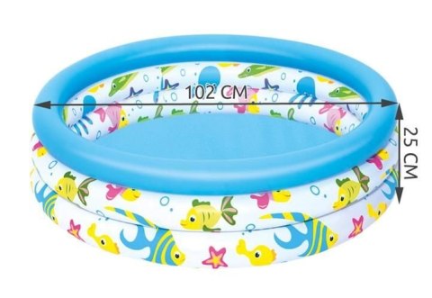 Basen dmuchany 102x25cm - BESTWAY 51008 Bestway Basen dmuchany 102x25cm - BESTWAY 51008 Bestway
