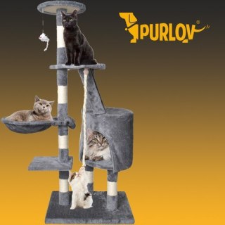 Drzewko dla kota 118cm szare Purlov