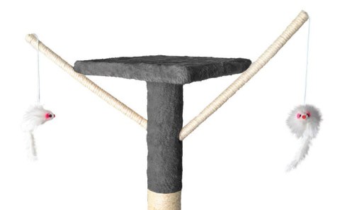 Drzewko dla kota 138cm szare Purlov Drzewko dla kota 138cm szare Purlov