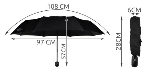 Parasol składany 110cm Malatec
