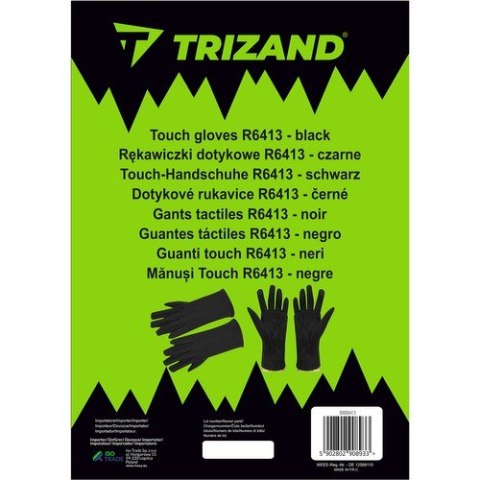 Rękawiczki dotykowe R6413 - czarne Trizand