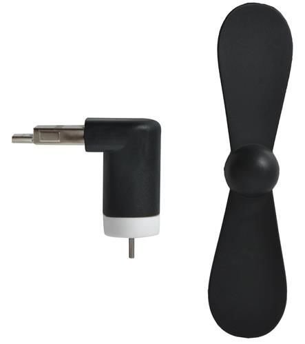 Wentylator micro USB czarny Iso Trade Wentylator micro USB czarny Iso Trade