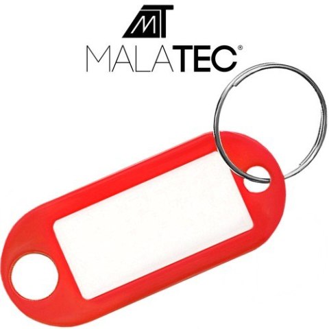 Zestaw brelok/identyfikatory do kluczy 100 szt Malatec