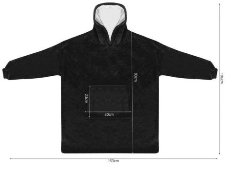 Bluza XXL - koc czarny Ruhhy