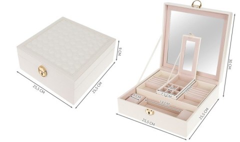 Kuferek na biżuterię - biały Beautylushh Beautylushh