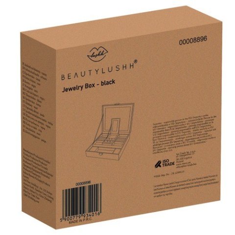 Kuferek na biżuterię - czarny Beautylushh Beautylushh