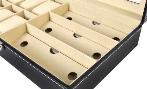 Organizer na zegarki i okulary czarny Iso Trade