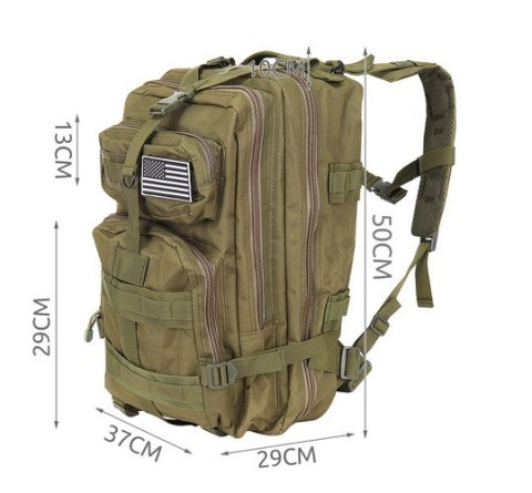 Plecak militarny XL zielony Trizand Plecak militarny XL zielony Trizand