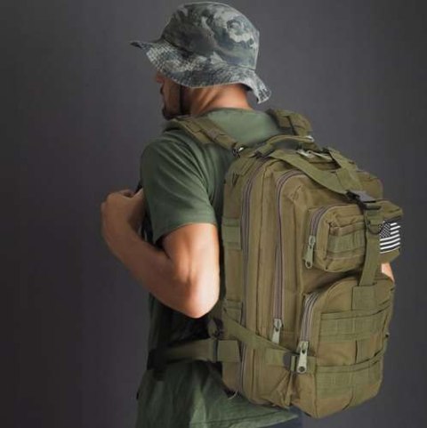 Plecak militarny XL zielony Trizand Plecak militarny XL zielony Trizand