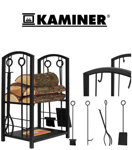 Stojak na drewno z przyborami PK011 Kaminer Stojak na drewno z przyborami PK011 Kaminer