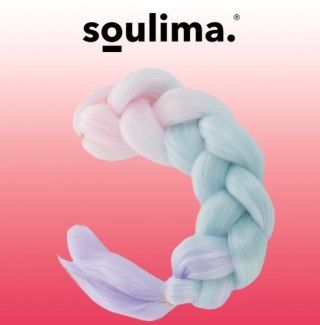 Włosy syntetyczne warkoczyki ombre róż/ni/f W10341 Soulima