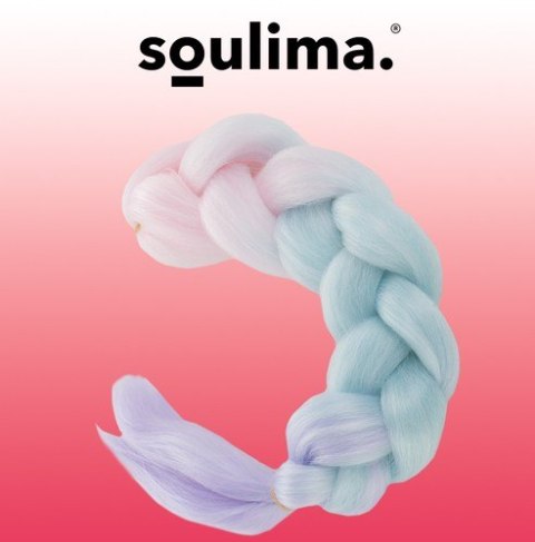 Włosy syntetyczne warkoczyki ombre róż/ni/f W10341 Soulima Włosy syntetyczne warkoczyki ombre róż/ni/f W10341 Soulima