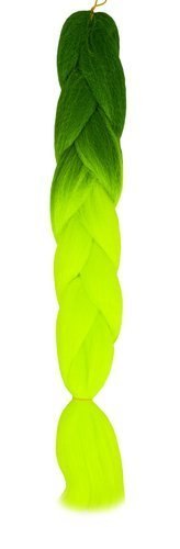 Włosy syntetyczne warkoczyki ombre ziel/neonW10344 Iso Trade Włosy syntetyczne warkoczyki ombre ziel/neonW10344 Iso Trade