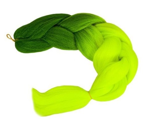 Włosy syntetyczne warkoczyki ombre ziel/neonW10344 Iso Trade Włosy syntetyczne warkoczyki ombre ziel/neonW10344 Iso Trade