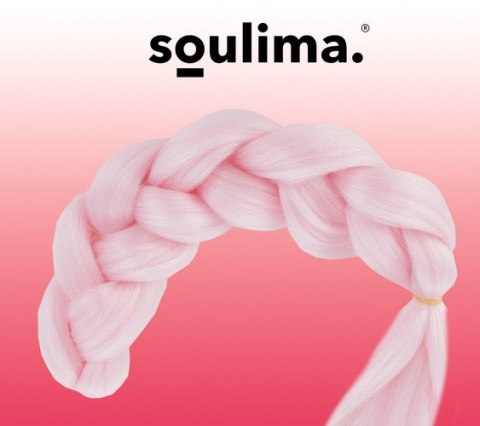 Włosy syntetyczne warkoczyki - różowe Soulima Włosy syntetyczne warkoczyki - różowe Soulima