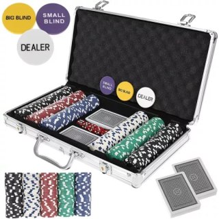 Poker - zestaw 300 żetonów w walizce HQ 23528 Malatec