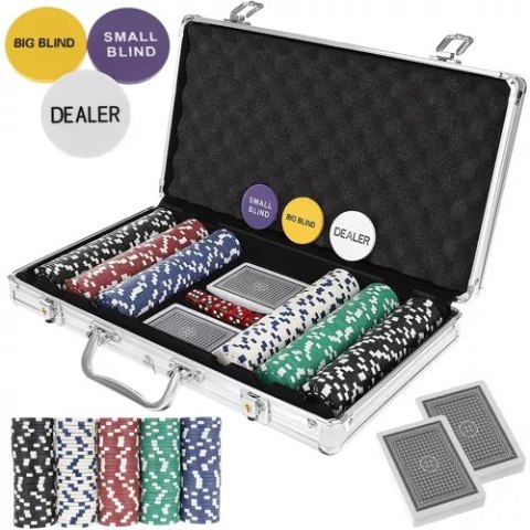 Poker - zestaw 300 żetonów w walizce HQ 23528 Malatec Poker - zestaw 300 żetonów w walizce HQ 23528 Malatec
