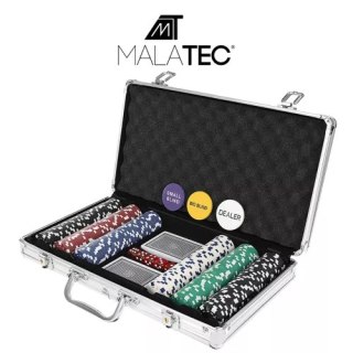 Poker - zestaw 300 żetonów w walizce HQ 23528 Malatec