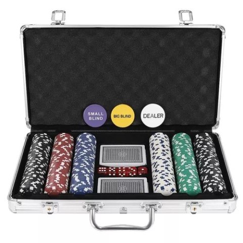 Poker - zestaw 300 żetonów w walizce HQ 23528 Malatec Poker - zestaw 300 żetonów w walizce HQ 23528 Malatec