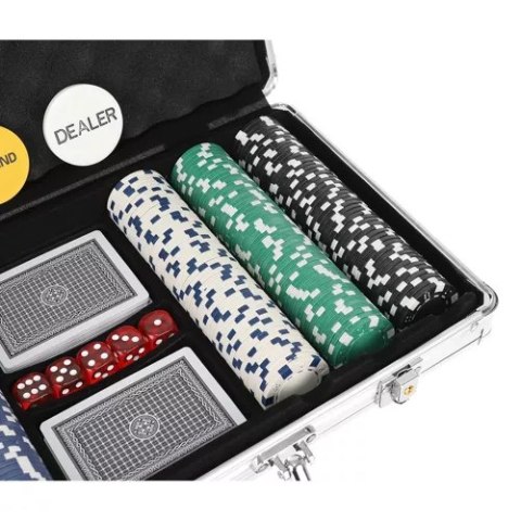 Poker - zestaw 300 żetonów w walizce HQ 23528 Malatec Poker - zestaw 300 żetonów w walizce HQ 23528 Malatec