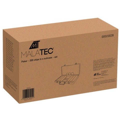Poker - zestaw 300 żetonów w walizce HQ 23528 Malatec Poker - zestaw 300 żetonów w walizce HQ 23528 Malatec