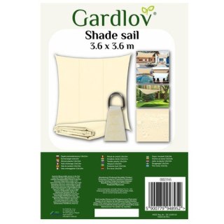 Żagiel przeciwsłoneczny 3.6x3.6m Gardlov 23165 Gardlov