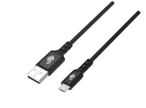 Kabel USB-Micro USB 1m silikonowy czarny Quick Charge Kabel USB-Micro USB 1m silikonowy czarny Quick Charge