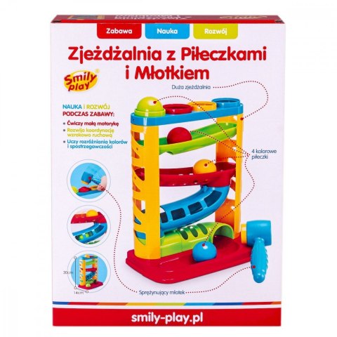 Zjeżdżalnia dla piłeczek i młoteczek Zjeżdżalnia dla piłeczek i młoteczek