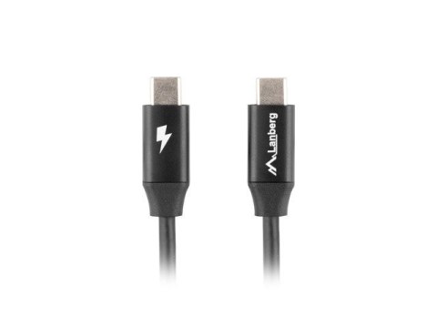 Kabel USB-C M/M 2.0 CA-CMCM-40CU-0010-BK Czarny 1m Kabel USB-C M/M 2.0 CA-CMCM-40CU-0010-BK Czarny 1m