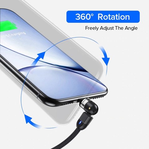 Magnetyczny kabel USB C 2m kątowy MCE475 Magnetyczny kabel USB C 2m kątowy MCE475
