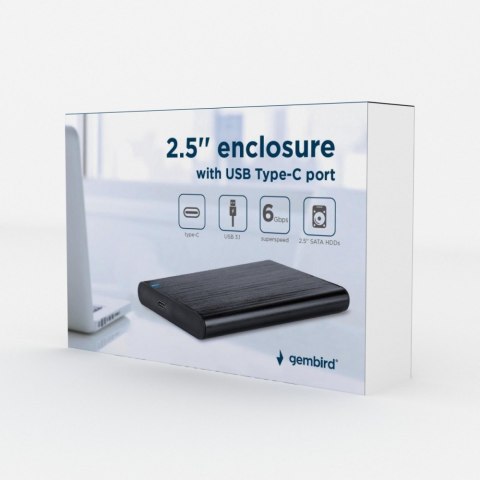 Obudowa zewnętrzna 2.5 cala USB 3.1 Czarna Obudowa zewnętrzna 2.5 cala USB 3.1 Czarna