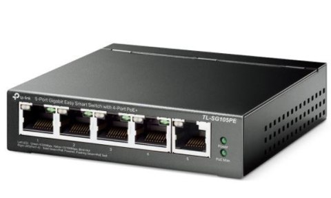 Przełącznik SG105PE Switch Smart 5xGb (4xPoE+) Przełącznik SG105PE Switch Smart 5xGb (4xPoE+)