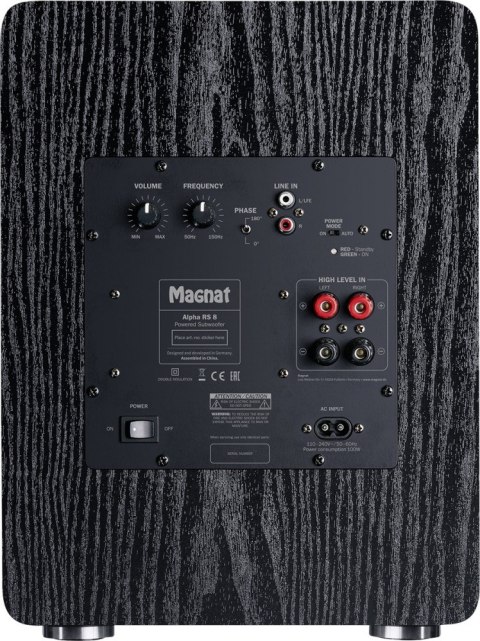 Subwoofer Alpha RS 8 czarny Subwoofer Alpha RS 8 czarny