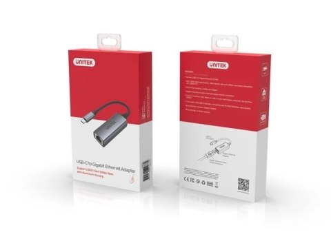 Adapter USB-C 3.1 GEN 1 RJ45; 1000 Mbps; U1312A Adapter USB-C 3.1 GEN 1 RJ45; 1000 Mbps; U1312A