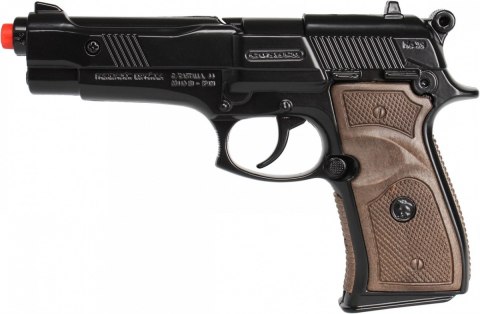 Gonher Metalowy pistolet policyjny 8 naboi Gonher Metalowy pistolet policyjny 8 naboi