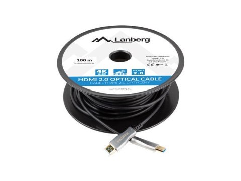 Kabel HDMI M/M v2.0 CA-HDMI-20FB-1000-BK 100m czarny Kabel HDMI M/M v2.0 CA-HDMI-20FB-1000-BK 100m czarny