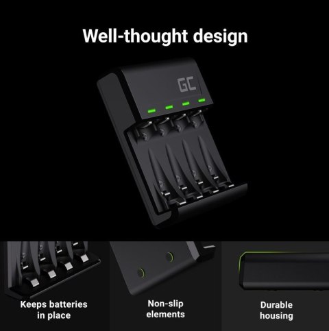 Ładowarka VitalCharger do akumulatorów AA / AAA Ni-MH USB-C