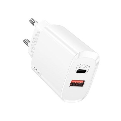 Ładowarka sieciowa 1xUSB-C+1xUSB T35 20W PD3.0 QC3.0 Fast Charging Ładowarka sieciowa 1xUSB-C+1xUSB T35 20W PD3.0 QC3.0 Fast Charging