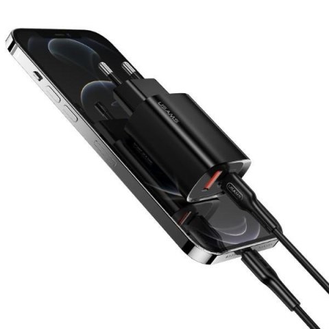 Ładowarka sieciowa 1xUSB-C+1xUSB T35 20W PD3.0 QC3.0 Fast charging Ładowarka sieciowa 1xUSB-C+1xUSB T35 20W PD3.0 QC3.0 Fast charging