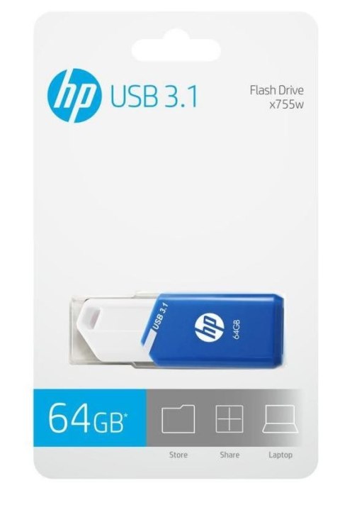 Pendrive 64GB HP USB 3.1 HPFD755W-64 Pendrive 64GB HP USB 3.1 HPFD755W-64