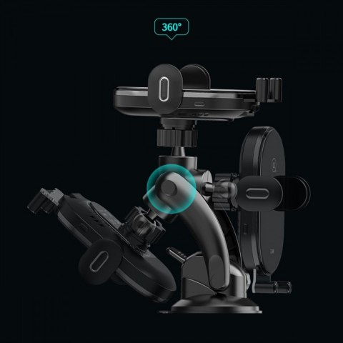 Uchwyt indukcyjny 15W Automatic US-CD131 na szybę lub deskę samochodowy czarny CD131ZJ01 Uchwyt indukcyjny 15W Automatic US-CD131 na szybę lub deskę samochodowy czarny CD131ZJ01