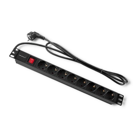 Listwa zasilająca do szafy RACK 1U | 16A | PDU | 8xSCHUKO | 2m Listwa zasilająca do szafy RACK 1U | 16A | PDU | 8xSCHUKO | 2m
