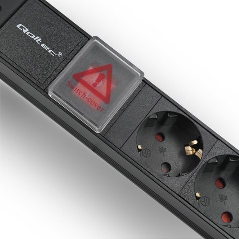 Listwa zasilająca do szafy RACK 1U | 16A | PDU | 8xSCHUKO | 2m Listwa zasilająca do szafy RACK 1U | 16A | PDU | 8xSCHUKO | 2m