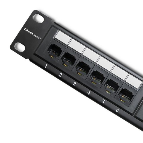 Patch panel RACK | 24 porty | kat.5e UTP | Czarny Patch panel RACK | 24 porty | kat.5e UTP | Czarny