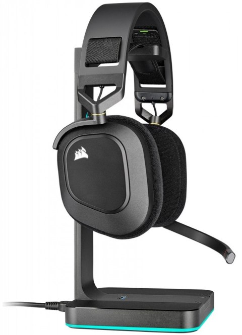 Słuchawki bezprzewodowe HS80 RGB Carbon Słuchawki bezprzewodowe HS80 RGB Carbon