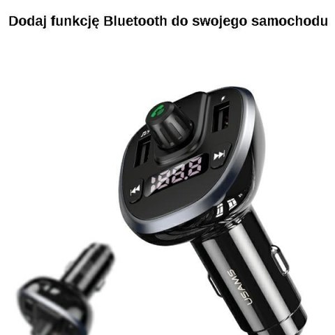 Zestaw głośnomówiący C21 z transmiterem FM MP3 Bluetooth 2xUSB 3,4A Zestaw głośnomówiący C21 z transmiterem FM MP3 Bluetooth 2xUSB 3,4A