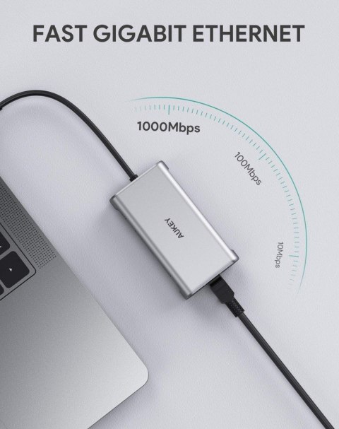 CB-C91 aluminiowy HUB USB-C | 8w1 | RJ45 Ethernet 10/100/1000Mbps | 3xUSB 3.1 | HDMI 4k@30Hz | SD i micro SD | USB-C Power Deliv CB-C91 aluminiowy HUB USB-C | 8w1 | RJ45 Ethernet 10/100/1000Mbps | 3xUSB 3.1 | HDMI 4k@30Hz | SD i micro SD | USB-C Power Deliv