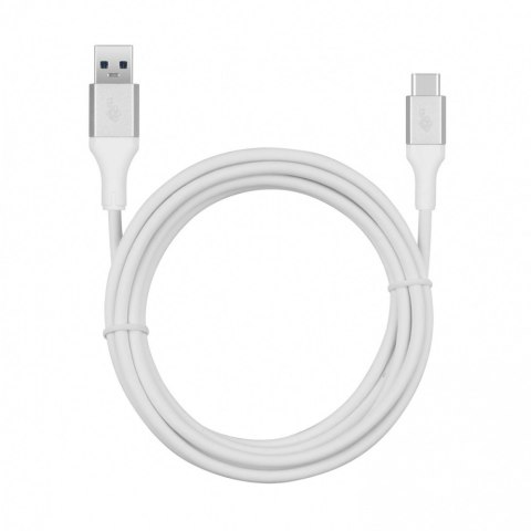 Kabel USB 3.0 - USB C 2m PREMIUM 3A biały TPE Kabel USB 3.0 - USB C 2m PREMIUM 3A biały TPE