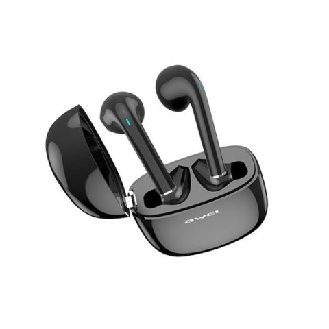 Słuchawki Bluetooth T28 TWS+stacja dokująca Czarne Słuchawki Bluetooth T28 TWS+stacja dokująca Czarne