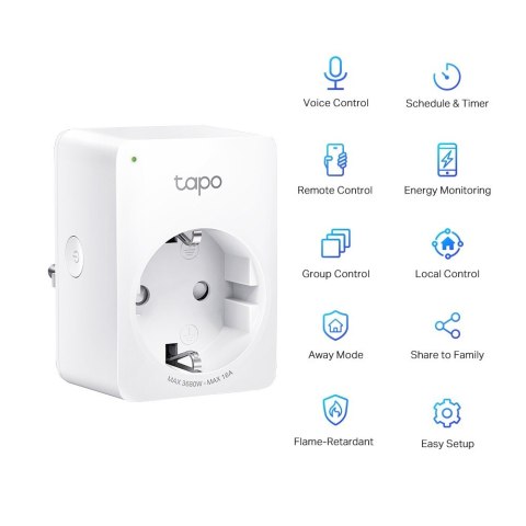 Mini Smart Socket WiFi Tapo P110 z kontrolą zużycia energii Mini Smart Socket WiFi Tapo P110 z kontrolą zużycia energii